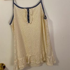vintage lace tank top !